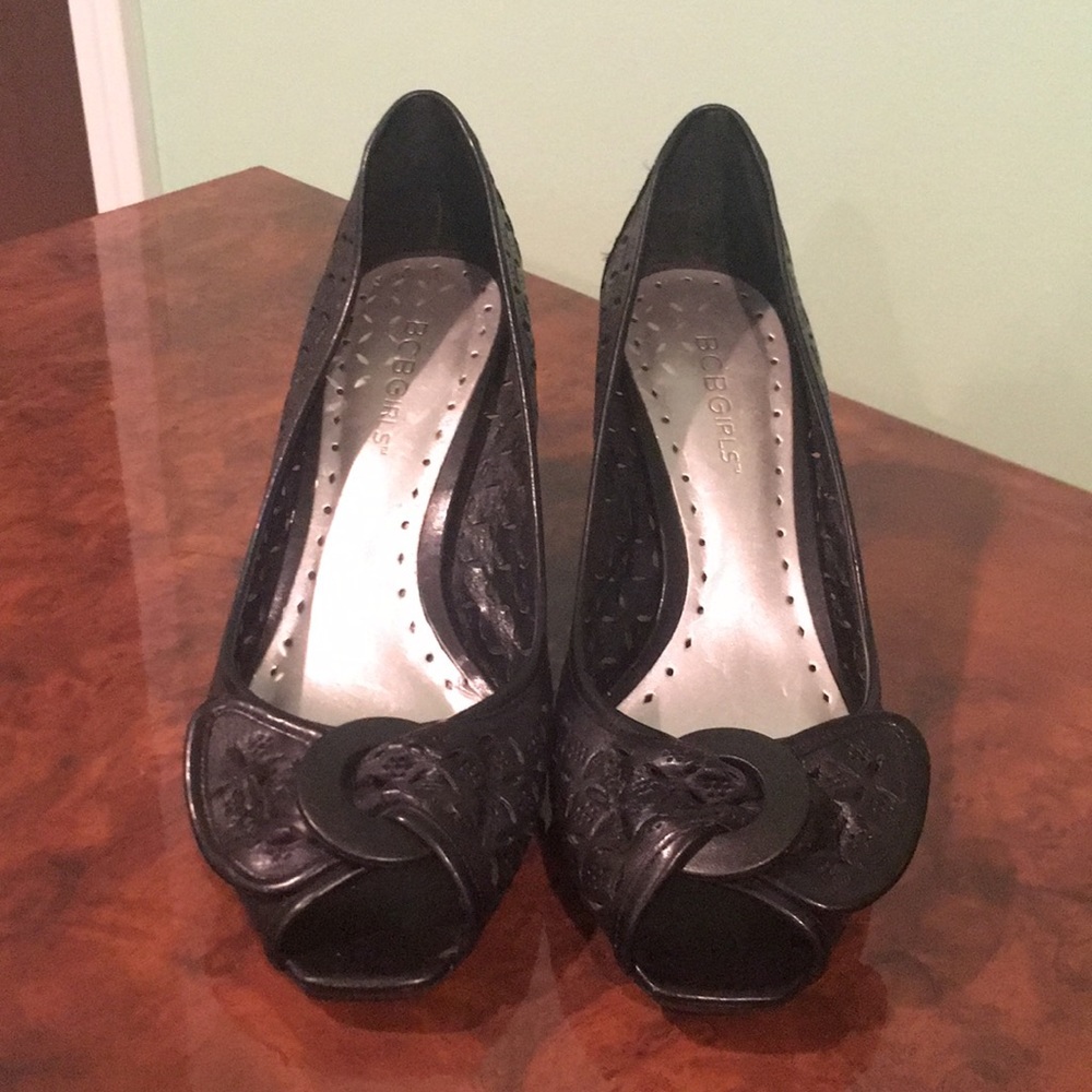 BCBGirls Open Toe Heels